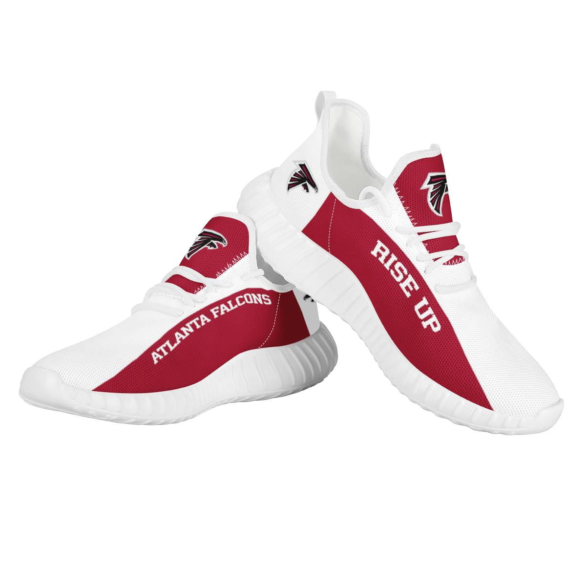 Men's Atlanta Falcons Mesh Knit Sneakers/Shoes 005